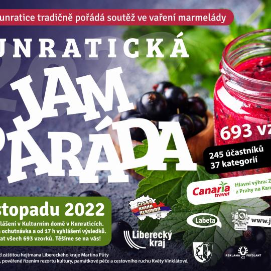 Plakát JamParády - slavnostní vyhlášení
